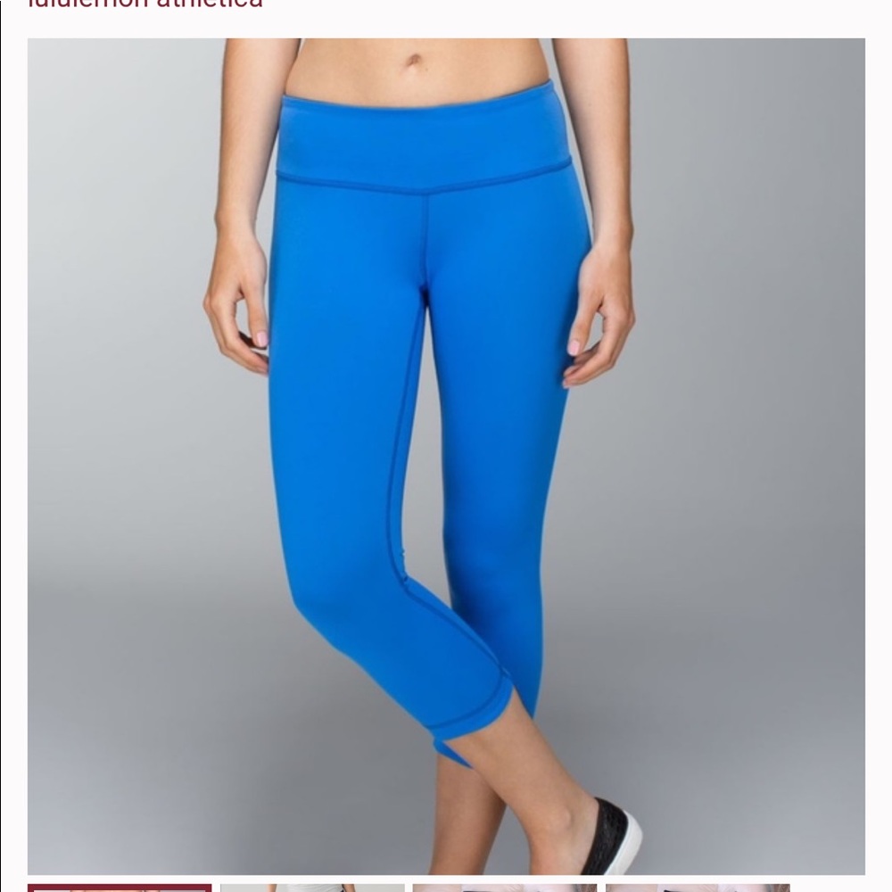 Lululemon Wunder Under Crop Reversible Leggings